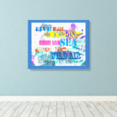 カラフルエマーソン引用文伸張キャンバスのウォールアート キャンバスプリント (インサイチュ (ウッドフロア))