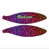 カラフルエレガントグリッターアニマルプリント3Dモノグラム ミニバスケットボール (パネル)