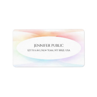 カラフルエレガントシンプルモダンプロフェッショナル ラベル