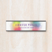 カラフルエレガントモダンテンプレート サインプレート (正面)