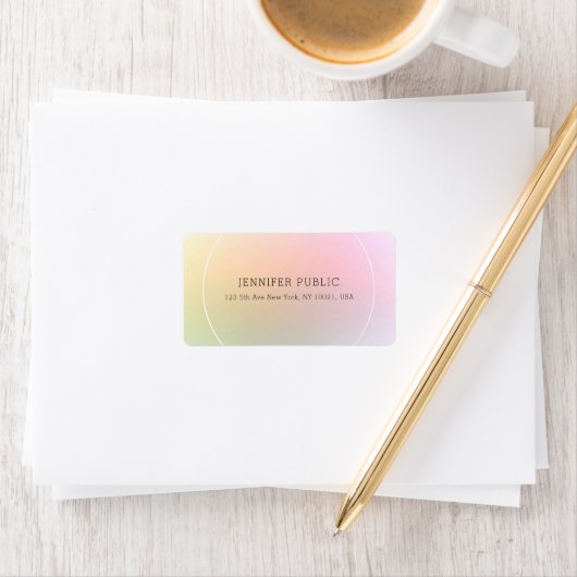 カラフルエレガントモダンプロフェッショナルシンプルトレンディー ラベル (インサイチュ)