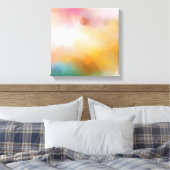 カラフルエレガントモダン抽象芸術Art赤黄 キャンバスプリント (インサイチュ (寝室))