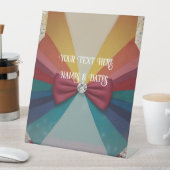 カラフルエレガントレインボー結婚ズ 台座サイン (インサイチュ)