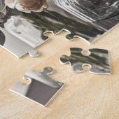 カラフルエレガントヴィンテージインスパイアフローラ ジグソーパズル (側面)