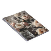 カラフルエレガントヴィンテージインスパイアフローラ ノートブック (右側)