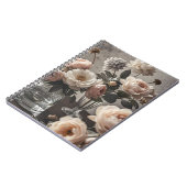 カラフルエレガントヴィンテージインスパイアフローラ ノートブック (左側)