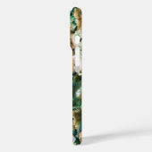 カラフルエレガント大理石タンブラウンとアクア Case-Mate iPhoneケース (裏面 / 左)