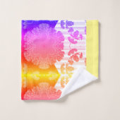 カラフルエレガント抽象芸術 バスタオルセット (ウォッシュタオル)