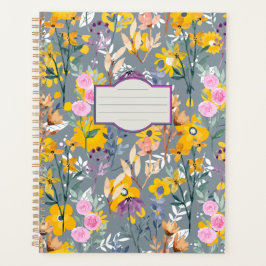 カラフルエレガント水彩フローラ毎日プランナー プランナー手帳