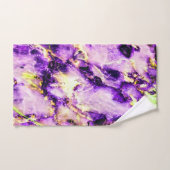 カラフルエレガント紫ピンクと金ゴールド バスタオルセット (ハンドタオル)
