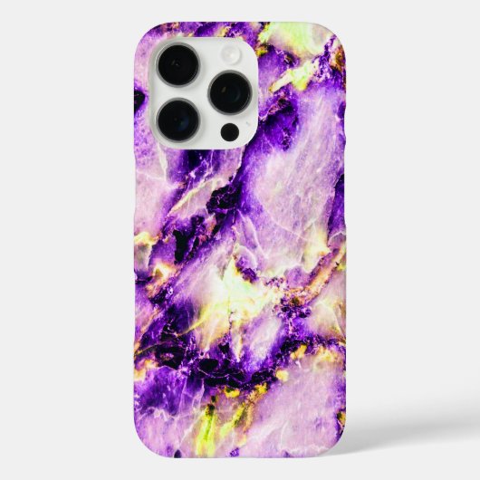 カラフルエレガント紫ピンクと金ゴールド Case-Mate iPhoneケース (裏面)