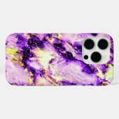 カラフルエレガント紫ピンクと金ゴールド Case-Mate iPhoneケース (裏面 (横))