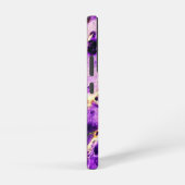 カラフルエレガント紫ピンクと金ゴールド SAMSUNG GALAXYケース (右側面)