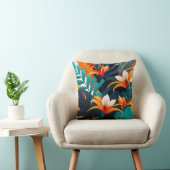 カラフルエレガント葉花 | クッション (椅子)