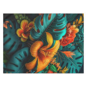 カラフルエレガント葉花 | テーブルクロス (正面(横))