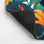 カラフルエレガント葉花 | マウスパッド (コーナー)