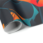 カラフルエレガント葉花 | ラッピングペーパー (ロールコーナー)