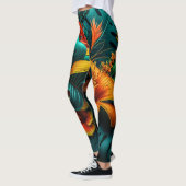 カラフルエレガント葉花 | レギンス (左)