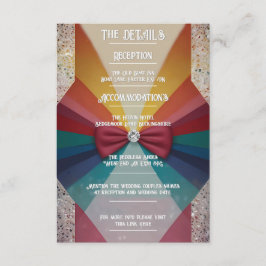 「カラフルエレガント虹 エンクロージャーカード