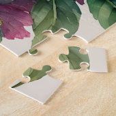 カラフルオウムフローラウォーターカラーアート ジグソーパズル (側面)