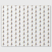 カラフルオウム包み紙 ラッピングペーパー (フラット)