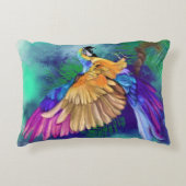 カラフルオウム枕 アクセントクッション (正面)