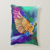 カラフルオウム枕 アクセントクッション (裏面(縦))