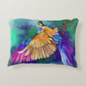 カラフルオウム枕 アクセントクッション (裏面)