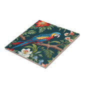 カラフルオウム熱帯ジャングル葉 タイル (側面)