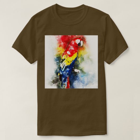 カラフルオウム34 Tシャツ (デザイン正面)