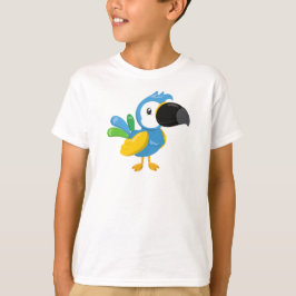 カラフルオウム、熱帯オウム、かわいいオウム Tシャツ