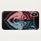 カラフルオオカミ Case-Mate iPhoneケース (裏面(横))