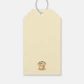 カラフルオクトーバーフェストキャットパーティー – ポーズとパイント ギフトタグ (裏面)