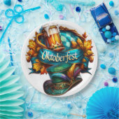 カラフルオクトーバーフェスト ペーパープレート (パーティー)