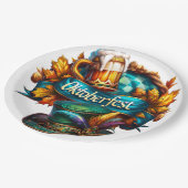 カラフルオクトーバーフェスト ペーパープレート (アングル)