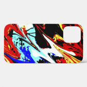 カラフルオリジナル抽象芸術  Case-Mate iPhoneケース (裏面 (横))