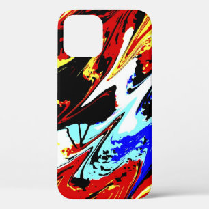 カラフルオリジナル抽象芸術 iPhone 12 PROケース