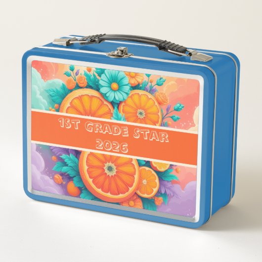 カラフルオレンジ1等星2025 メタルランチボックス (正面)