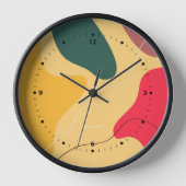 カラフルオーガニック形 壁時計 (正面)