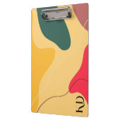 カラフルオーガニック抽象芸術の背景 クリップボード (左)