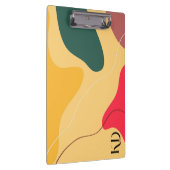 カラフルオーガニック抽象芸術の背景 クリップボード (右)