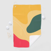 カラフルオーガニック抽象芸術の背景 ゴルフタオル (インサイチュ)