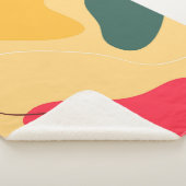 カラフルオーガニック抽象芸術の背景 シェルパブランケット (3/4)