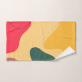 カラフルオーガニック抽象芸術の背景 バスタオルセット (ハンドタオル)