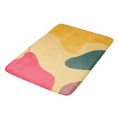 カラフルオーガニック抽象芸術の背景 バスマット (アングル)