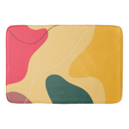 カラフルオーガニック抽象芸術の背景 バスマット