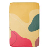 カラフルオーガニック抽象芸術の背景 バスマット (正面縦)