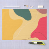 カラフルオーガニック抽象芸術の背景 薄葉紙 (クラフト)