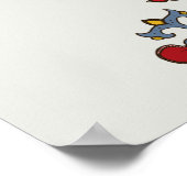 カラフルオーナメント模様ポスター ポスター (角)