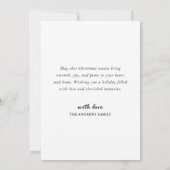 カラフルオーナメント水彩写真なしクリスマス シーズンカード (裏面)